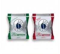Caffé Borbone Kit de degustación Respresso - 200 cápsulas compatibles con las máquinas Nespresso* de uso doméstico (100 Rossa, 100 Dek)