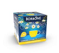 Caffè Borbone Manzanilla con Melatonina - 72 Cápsula de Papel (4 Paquetes de 18 Monodosis) - Compatibles con el Sistema ESE Cápsulas de Papel de 44 mm