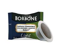 Caffè Borbone Mezcla de Cafè Light, 50% menos cafeína que la Mezcla de Café Azul - 100 Cápsulas - Compatibles con Máquinas de Café Bialetti®*