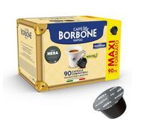 Caffè Borbone Mezcla de Café Negra - 90 Cápsulas (6 cajas de 15) - Compatibles con Máquinas de Café Nescafè Dolce Gusto