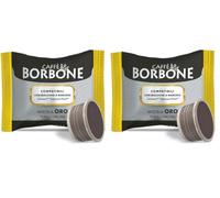 Caffè Borbone Mezcla de Café Oro - 50 Cápsulas - Compatibles con Máquinas de Café Lavazza®* Espresso Point®* (Paquete de 2)