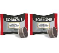 Caffè Borbone Mezcla de Café Roja - 100 Cápsulas - Compatibles con Máquinas de Café Lavazza®* Espresso Point®* (Paquete de 2)