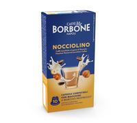 Caffè Borbone Nocciolino - Capuchino con sabor a avellana - 60 cápsulas (6 paquetes de 10) - Compatibles con las máquinas de uso doméstico Nespresso*