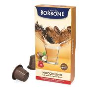 Caffè Borbone Nocciolino - Capuchino con sabor a avellana - 60 cápsulas (6 paquetes de 10) - Compatibles con las máquinas de uso doméstico Nespresso*