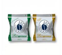 Caffé Borbone Respresso Kit de degustación - 200 cápsulas compatibles con las máquinas Nespresso* de uso doméstico (100 Oro, 100 Dek)