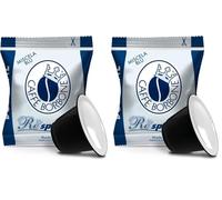 Caffè Borbone Respresso, Mezcla de Café Azul - 100 Cápsulas - Compatibles con Máquinas de Café Nespresso®* para uso doméstico (Paquete de 2)