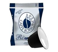 Caffè Borbone Respresso, Mezcla de Café Azul - 50 Cápsulas - Compatibles con Máquinas de Café Nespresso®* para uso doméstico