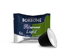 Caffè Borbone Respresso Mezcla Light, 50% menos de cafeína que la mezcla azul - 100 Cápsulas - Compatibles con las máquinas de uso doméstico Nespresso*