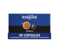Caffè Borbone Ristretto - 50 Cápsulas Compatibles con Nespresso®* Professional, Ideales para un Espresso Ristretto, Intensidad 9/10, Compatibles con Cafetera Nespresso®* Professional para Oficina