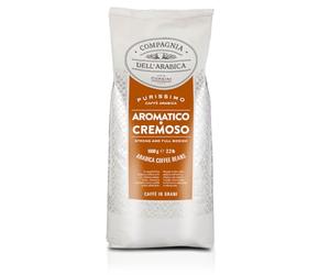 Caffè Corsini - Compagnia dell'Arabica, Café Arábica en Grano Aromático y Cremoso, Paquete de 1 kg de Café en Grano Tostado