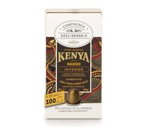 Caffè Corsini - Kenia 100 Cápsulas Café Compatibles Nespresso, 100% Arábica, Intensidad 9/13, 10 Cajas de 10 Cápsulas, 520g