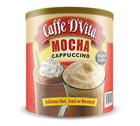 Caffe D'Vita Mocha Cappuccino Hot or Cold Cappuccino Mix 64 Oz by