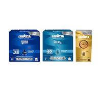 Caffè Lavazza - 240 Cápsulas compatibles con Nespresso, mezclas variadas (crema y sabor, Dek, calidad dorada)