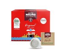 Caffè Mauro Torrefazione Cápsulas Monodosis, Mezcla de Café Original, intensidad 10/10-100 Cápsulas Compostables - Compatibles con el Sistema ESE Bolsitas de Papel de 44 mm - Producido en Italia