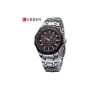 (Caffe) Relojes deportivos militares de marca de lujo para hombre, reloj de cuarzo de acero completo,