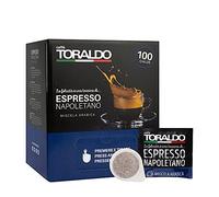 Caffè Toraldo - Cápsulas arábica de mezcla arábica, caja de 100 monodosis de 7 g molido fresco para cafetera de cápsulas