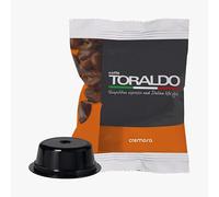 CAFFÈ TORALDO | Compatible A Modo Mio* | Mezcla cremosa | 100 piezas | Café seleccionado, tostado y tostado en Italia | Excelencia del café Napolitano