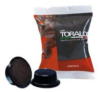 CAFFÈ TORALDO - CREMOSA - Box 100 CÁPSULAS COMPATIBLES A MODO MIO 7g