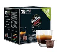 Caffè Vergnano 1882 Vergnano Èspresso1882-100 cápsulas de café compatibles Nespresso y compostables, Intenso - Pack de 100 cápsulas