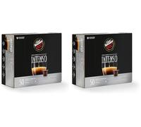 Caffé Vergnano 1882 Èspresso Cápsulas Café Compatibles Nespresso y Compostables, Intenso - Pack 50 cápsulas (Paquete de 2)