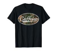 Caffeine Camo Vintage Energy Coffee Lover Graphic Camiseta