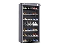 CaFfen Estanteria Zapatos Zapatero Multicapa de Tela no Tejida for Pasillo, Entrada, Armario ahorrador Espacio, Muebles for el hogar, Zapatero a Prueba Polvo(Gray)