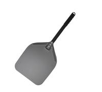 CaFfen Pala Pizza Pala for pizza de 12, 13 y 14 pulgadas, mango largo, súper suave, ligera, for voltear pizzas, accesorios for horno exterior, pala for antiadherente(Black 13inch 74cm)