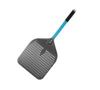 CaFfen Pala Pizza Pala perforada for pizza, pala for hornear, herramienta de cocina antiadherente(13inch 74cm blue)