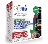 Caffenu 4 cápsulas de limpieza compatible con Lavazza Modo Mio. Limpia áreas inaccesibles como la boquilla y el surtidor