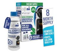 Caffenu | 400ml Universal Eco Liquid Descaler | Coffee Machine Descaler Liquid Completing your Barista Accessories | Compatible with Nespresso, Delonghi, Lavazza | Complete your Barista Kit | 4 Doses