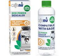 Caffenu Descalcificador de máquina de café compatible con todas las máquinas Sage & Breville, 200 ml (2 usos), removedor de cal para café más caliente y de mejor sabor, prolonga la vida útil de la