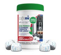 Caffenu Jura Compatible Pastillas Limpiador Cafetera x 30 | (30 usos) Triple Action Limpiador Cafetera para Jura - Elimina Aceites & Residuos - Mejora el Sabor
