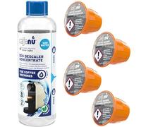 Caffenu Nespresso Compatible Kit Descalcificador Cafetera 200ml & 4 Cápsula