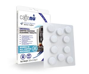 Caffenu | Pastillas de limpieza - 10 Pastillas para máquinas de espresso