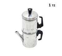 Caffettiera Napoletana Diamante Ilsa 6 Tazas Espresso de Aluminio, 2 Manicos