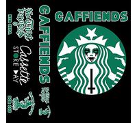 Caffiends - No Gods No Decaf/Self-Titled Double Cassette [Casete]