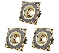 CAFIEDR 3 Pack Full Copper Downlight LED Embedded Ceiling Light 10W Square Panel Lamp Porch Aisle Spotlight Three Color Temperature Adjustable LED Recessed Lighting