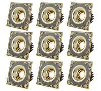 CAFIEDR 9 Pack Three Color Temperature Adjustable LED Recessed Lighting Porch Aisle Spotlight Full Copper Downlight LED Embedded Ceiling Light 10W Square Panel Lamp