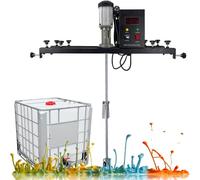CAFIEDR Agitador eléctrico de Pintura, Mezclador Comercial con Soporte, Equipo de Mezcla de Pintura de Alta Resistencia para Tinta, epoxi y recubrimientos - Mezclador de Tanque eficiente