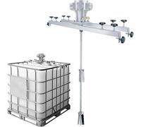 CAFIEDR Agitador neumático de Pintura de 1 HP para Tanque IBC con hélice Plegable. Mezclador eficiente de Tinta y Pintura para una fácil disolución.