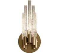 CAFIEDR Aplique de Pared de Cristal K9, Moderno, bañador de Pared, Cuerpo de lámpara E14, Foco, Soporte Italiano, Compatible con Sala de Estar, lámpara de araña.