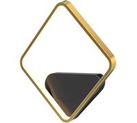 CAFIEDR Aplique de Pared Moderno Minimalista Dorado y Negro, Soporte LED, Pantalla acrílica translúcida, lámpara de araña.