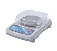 CAFIEDR Balanza electrónica de precisión, báscula Digital para joyería, Oro, Laboratorio, analítica, con Pantalla LCD, Dos Fuentes de alimentación (50g/0.001g)
