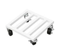 CAFIEDR Carro para Plantas Bonsái De Interior/Exterior con Ruedas Universales - Soporte Metálico para Macetas De 55 Cm. Estante Rodante para Jardín Que Facilita La Movilidad Y Ofrece .50 CM-Blanc