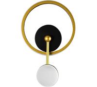 CAFIEDR Lámpara de Pared LED, Aplique de Pared de diseño Moderno, Foco Redondo Dorado de Moda, lámpara de Lujo con Soporte Creativo, lámpara de araña