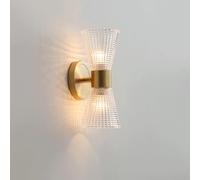 CAFIEDR Lámpara de Pared Sencilla y de Lujo, con Soporte de Cobre, Aplique de Pared de Lujo para mesita de Noche, Foco LED Decorativo para el hogar, lámpara de araña.