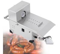 CAFIEDR Máquina atadora de Salchichas de Acero Inoxidable de 200 W, Equipo automático para Atar Salchichas, máquina flejadora para Atar Salchichas