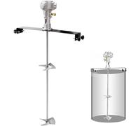 CAFIEDR Mezclador de Pintura neumático para Tanques de 55 galones, máquina mezcladora de Aire de 3/4 HP, Equipo de agitación de Pintura de Alta Resistencia con Soporte para una Mezcla eficiente.