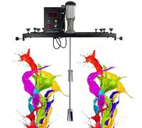 CAFIEDR Mezclador de Pintura neumático y agitador eléctrico: máquina mezcladora de Pintura de Alta Resistencia con Soporte para soluciones eficientes de disolución y Mezcla de Tinta.