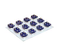 Caflon Blu - Pendientes de titanio con piedras natales (0,07 kg)